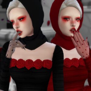 Foulard Milena (Collection Bloody Valentines)