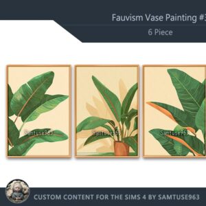 Peinture végétale minimaliste #1 Samtuse963