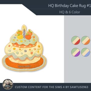 Tapis HQ Birthday Cake #1 Samtuse963