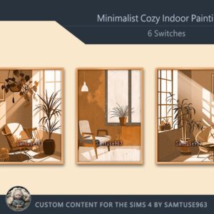 Peinture d'intérieur minimaliste #2 Samtuse963