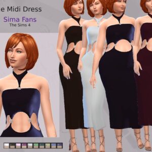 Robe cocktail midi