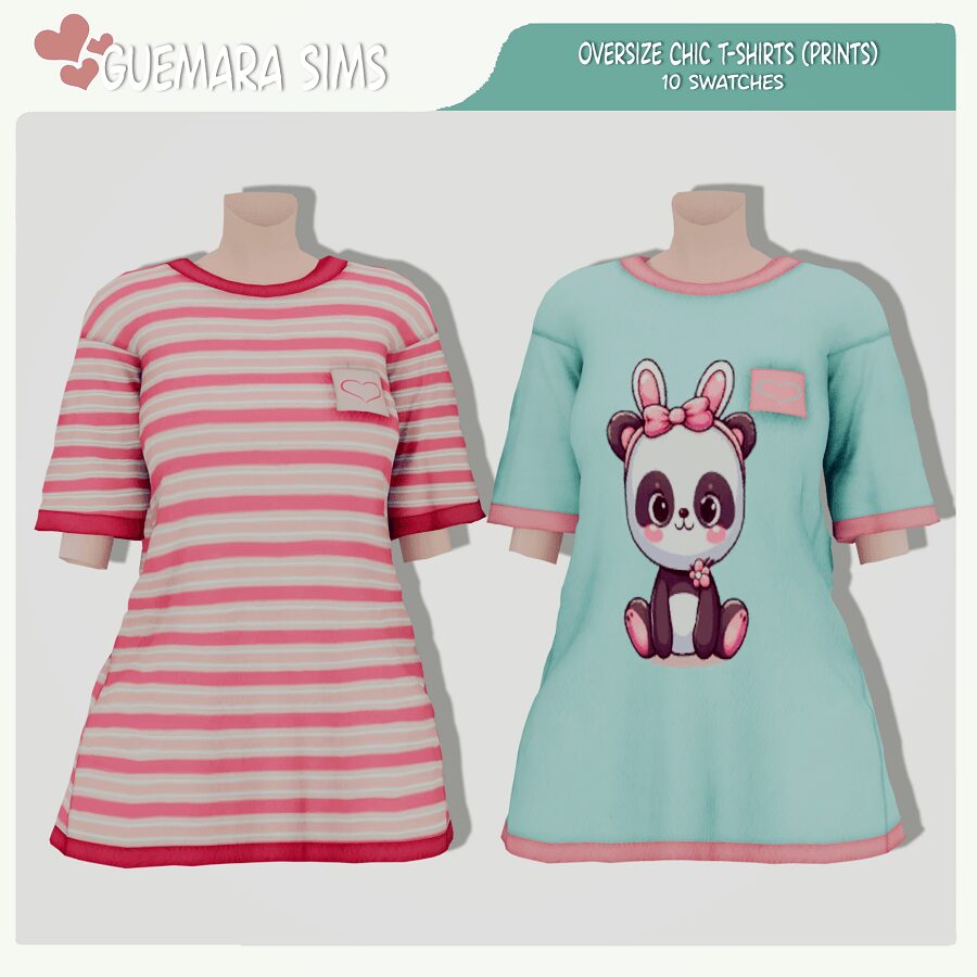 T-shirts oversize chic (imprimés)