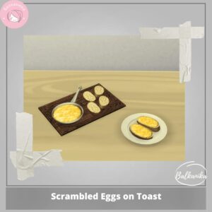 Œufs brouillés sur toast