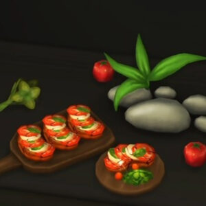 Le sandwich ouvert Caprese d'Oni traduit en anglais par LizzySims