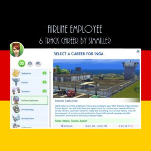 Carrière employé aérien dans Les Sims