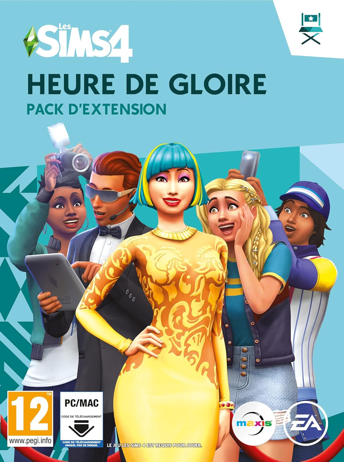 Boîte de jeu Les Sims 4 Heure de Gloire.