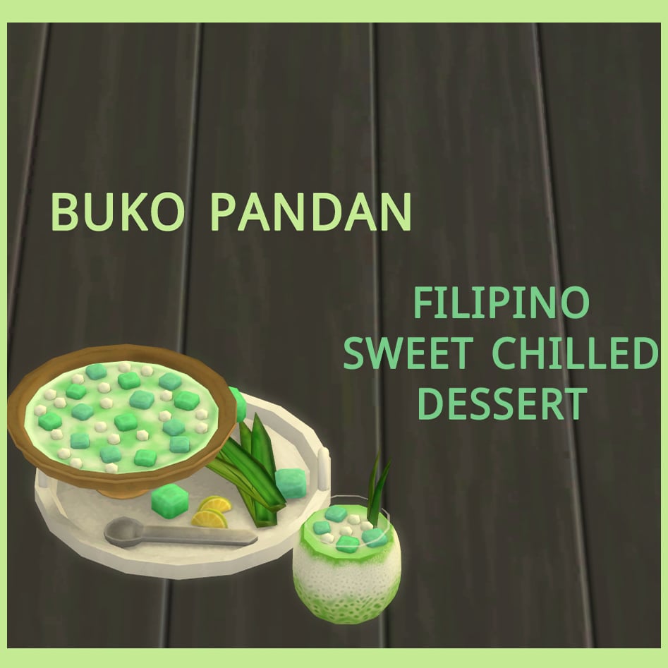 Buko Pandan - Dessert sucré réfrigéré philippin