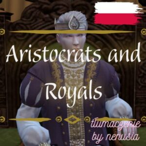 Sims aristocrate en costume royal.