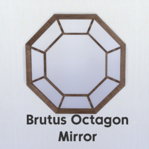 Miroir octogonal Brutus mural.