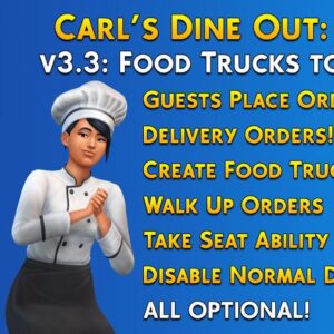 Annonce mise à jour Carl's Dine Out version 3.3