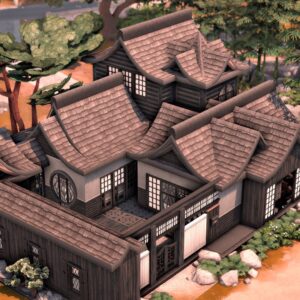 Maison traditionnelle japonaise.