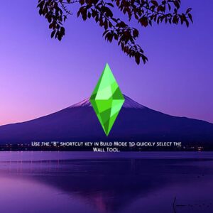 Mont Fuji au coucher de soleil avec un diamant vert.
