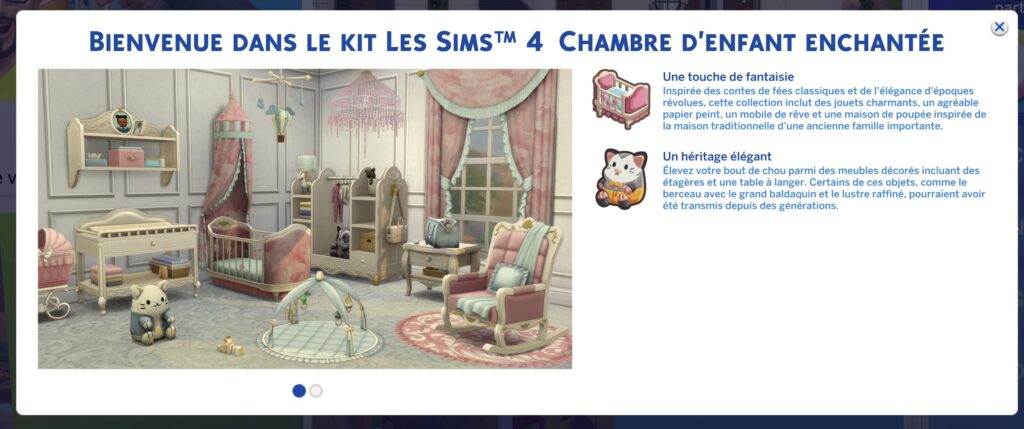 Kit Les Sims™ 4 Chambre d'Enfant Enchantée.