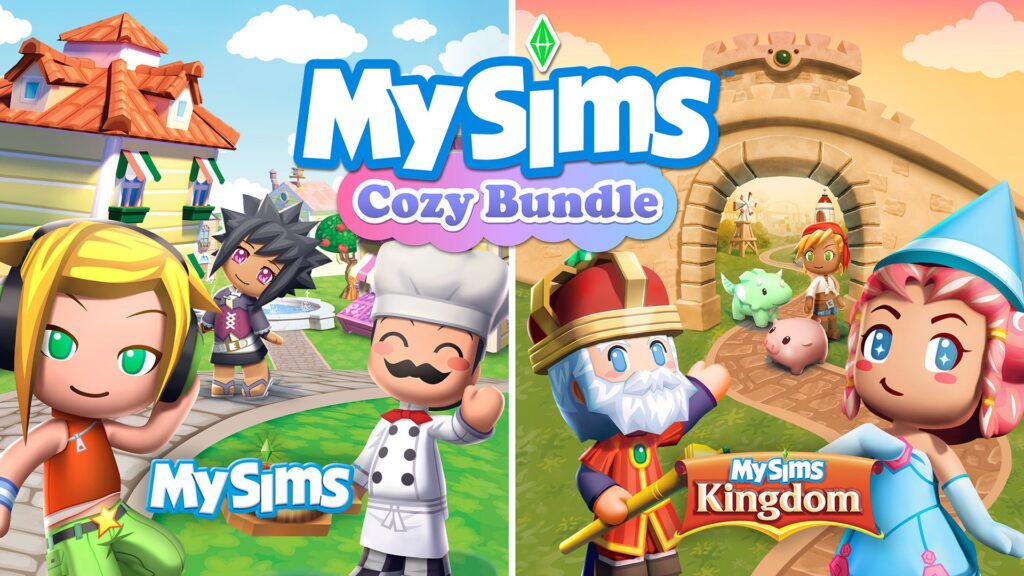 Jeu vidéo MySims Cozy Bundle, deux mondes différents.