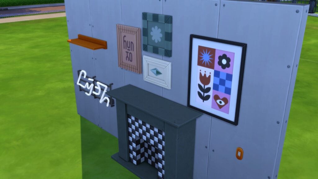 Les objets du kit Sims 4 Salon Rétro