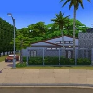 Maison moderne dans Les Sims 4.