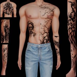 Tatouages créatifs pour Sims 4