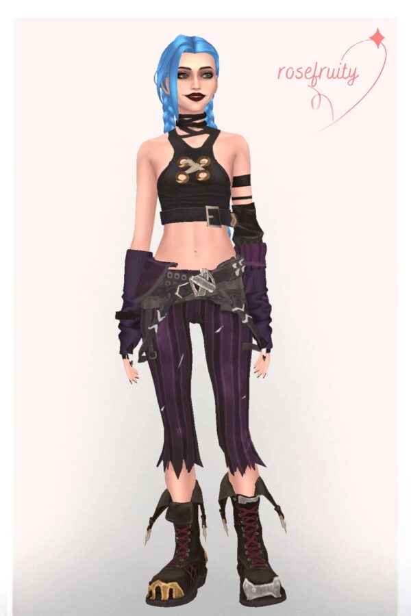 Personnage stylé du jeu Les Sims 4