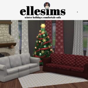 Décoration de Noël dans Les Sims 4.