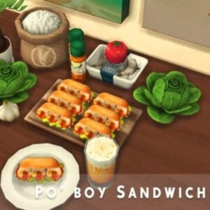 Sandwich Po' Boy dans le jeu Les Sims 4.