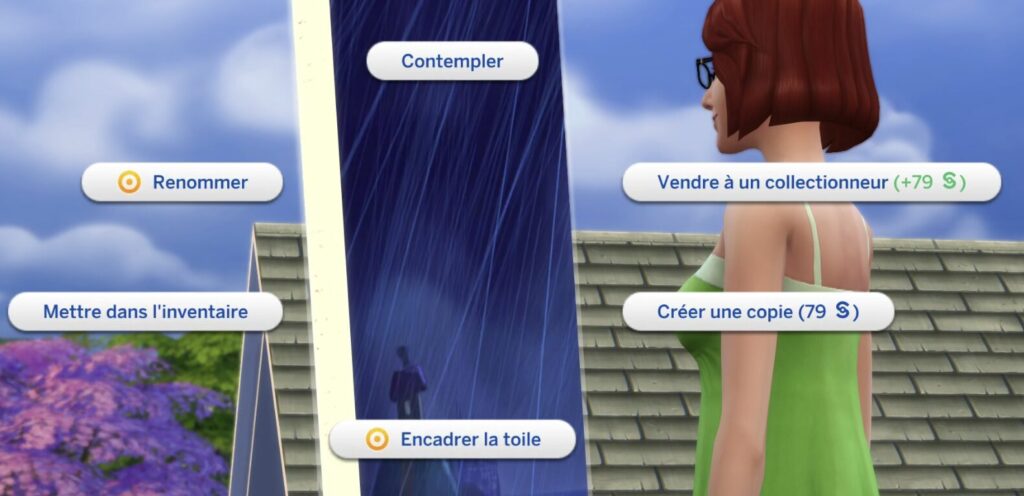 Options d'artiste dans Les Sims 4