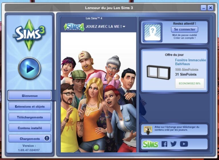 Capture d'écran de Sims 4 avec personnages.