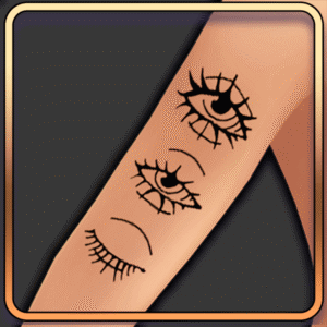 Tatouage yeux dans Les Sims 4