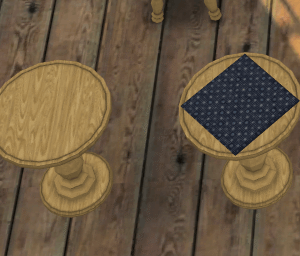 Tables en bois dans Sims 4