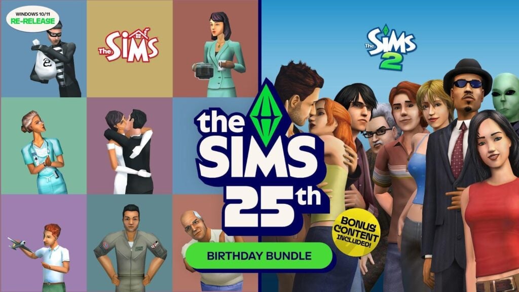 Image promotionnelle The Sims 25ème anniversaire.