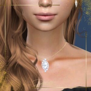 Collier élégant dans le jeu Sims 4.