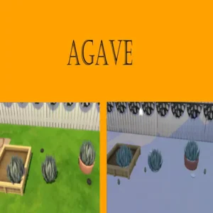 Agaves dans le jeu vidéo Les Sims 4.