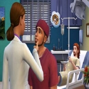 Scène médicale dans Les Sims 4