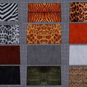 Tapis motifs animaliers dans Les Sims 4.