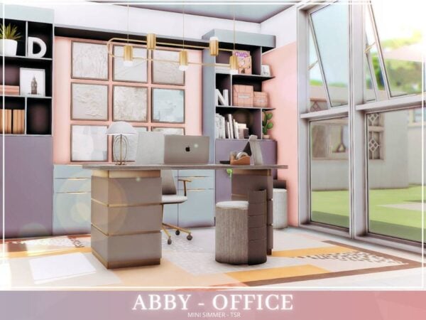 Bureau moderne dans le jeu Sims 4