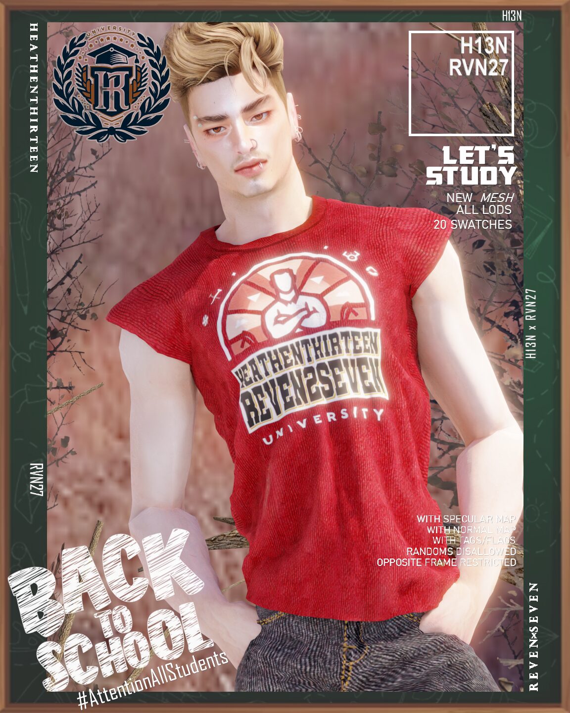 T-Shirt Musculature Sans Manches à Encolure Ras du Cou