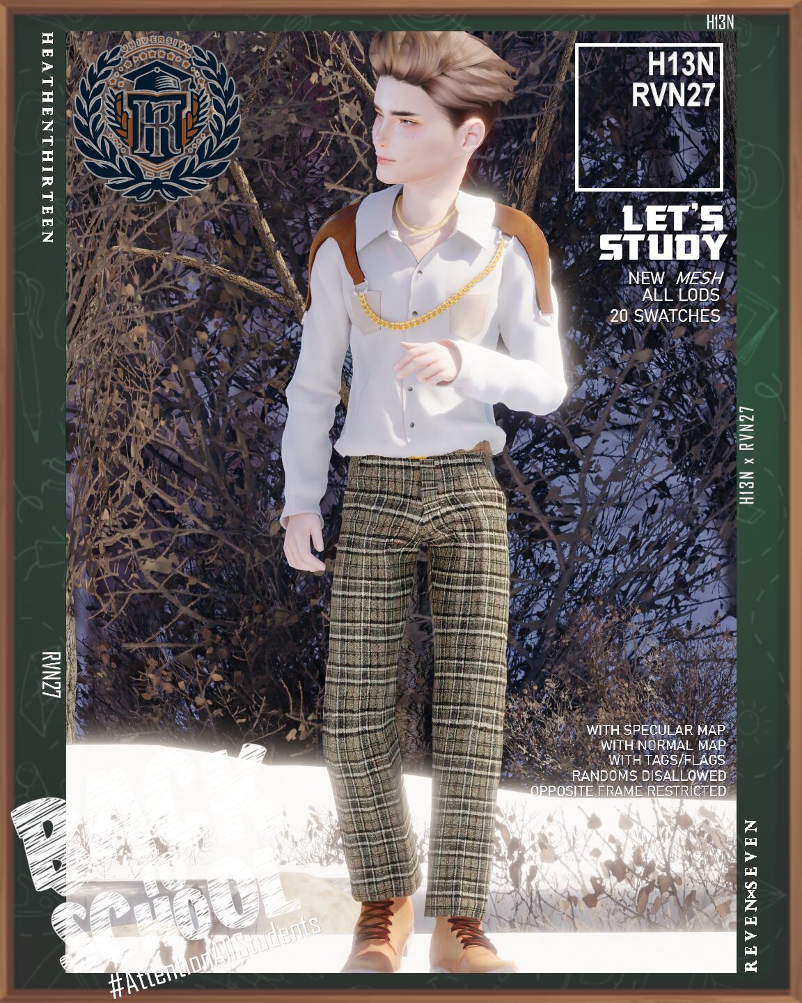 Pantalon ample pour garçon - uniforme d'hiver pour l'école