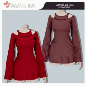 Robe Mini Tricotée Confortable