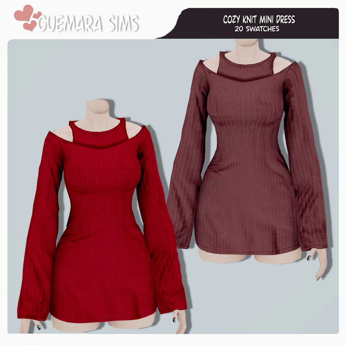 Robe Mini Tricotée Confortable