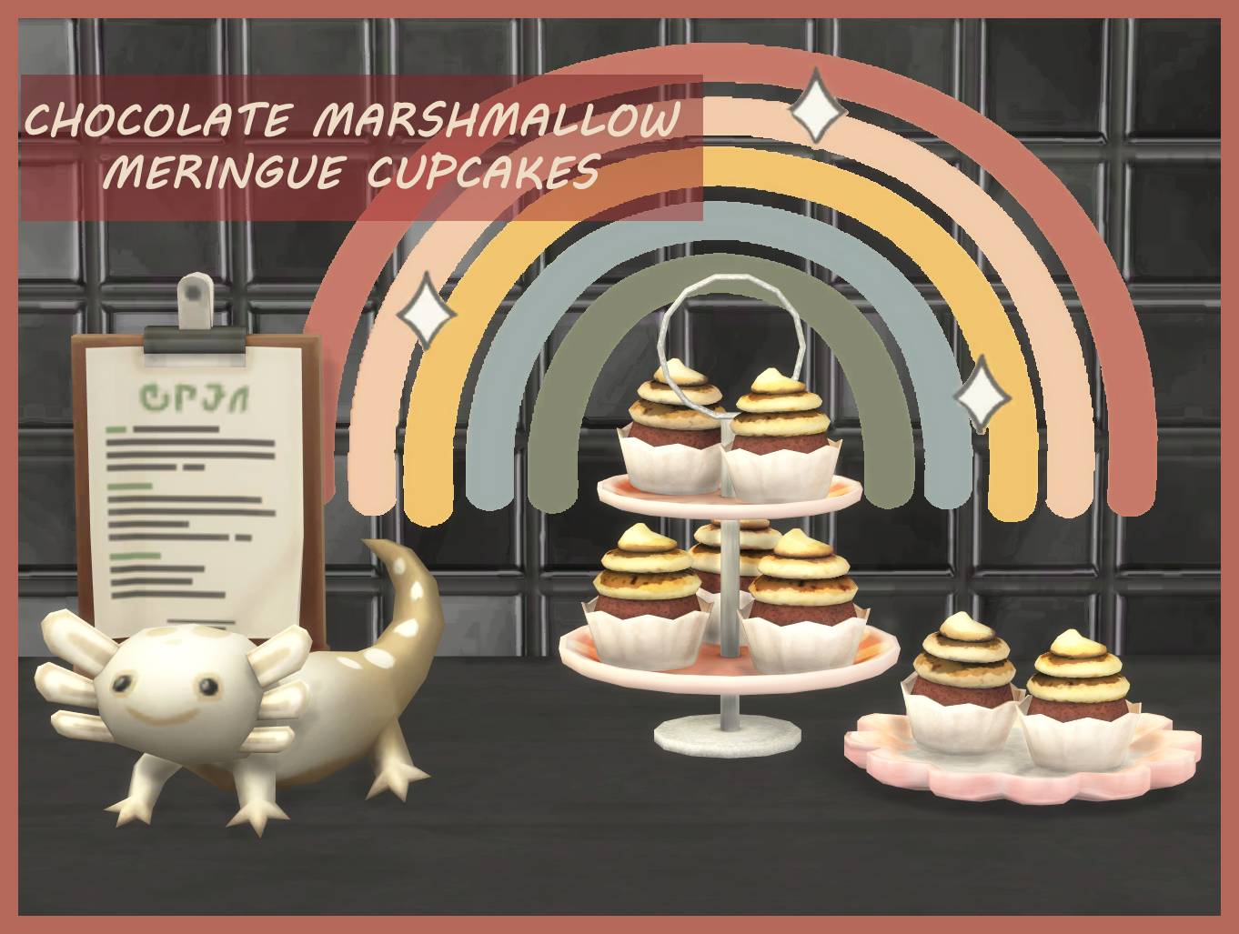 Cupcakes Meringue au Chocolat et aux Guimauves  Nouveau 25 novembre