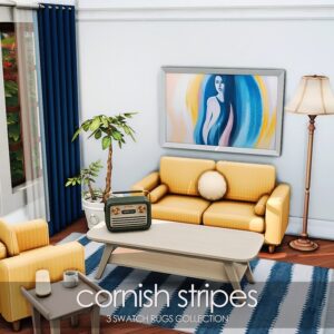 Rayures Cornish - Ensemble de tapis