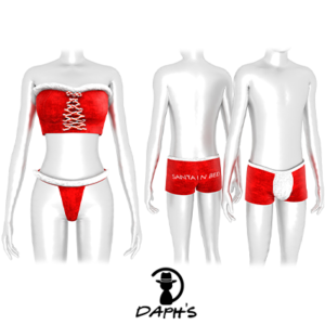 Ensemble de lingerie de Noël S285 et boxer S286