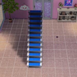 Escaliers avec moquette