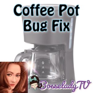 Correction du bug de la cafetière