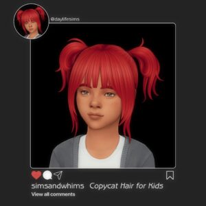Coiffure Copieur pour Enfants (daylifesims)