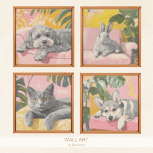 Peintures d'animaux confortables par BlusterSims