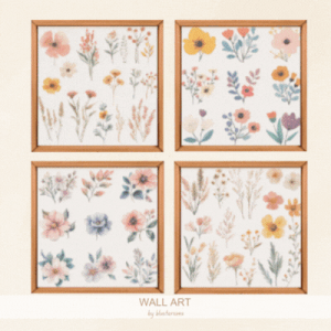 Peinture de fleurs sauvages colorées par BlusterSims