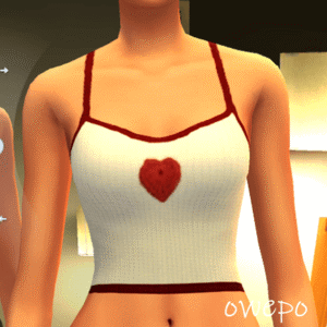 Haut court en tricot Cozy Heart