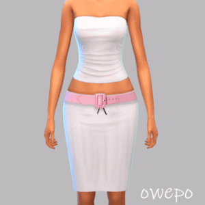 Robe sans bretelles Chic Contrast