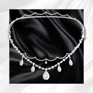Collier superposé en cristal lumineux