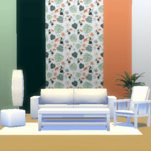Motif tropical avec toucan